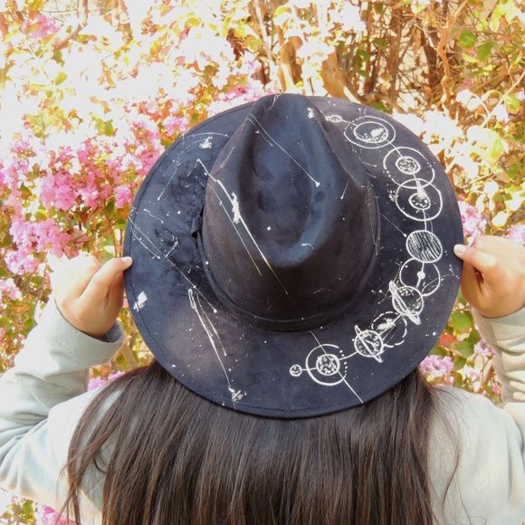 MEXICANA Accessories - Handmade wide brim hat made in Mexico hand painted